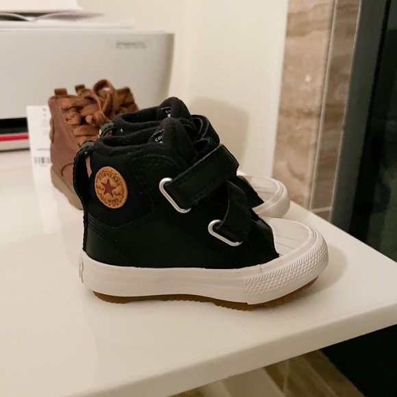 Black Converse High Tops - Picture 2 of 3